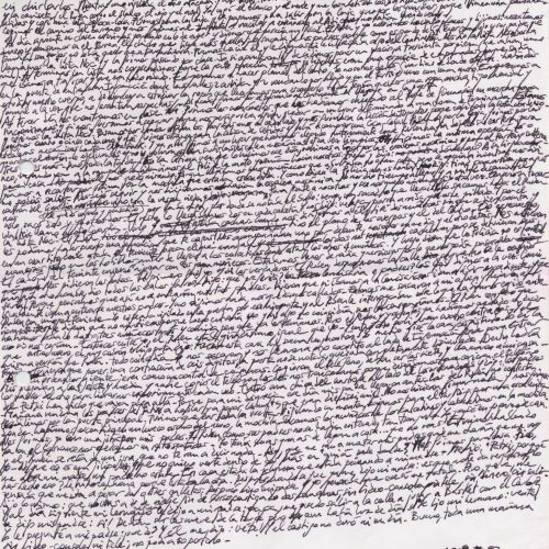 Sabotaje: Arte/Adrenalina "La Lista NOC", manuscrito (Jq Ruiz Millet)